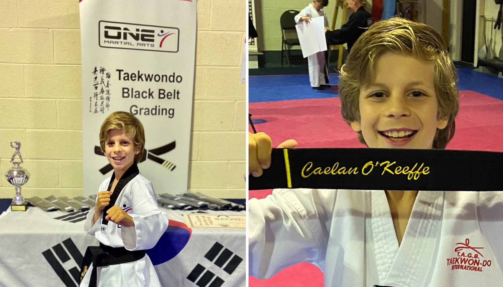 Caelan Awarded Black Belt in Taekwando thumbnail image