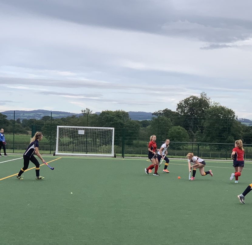 Abbey Gate College Senior Girls Hockey Team in action