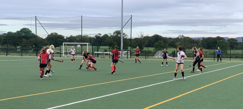 Abbey Gate College Senior Girls Hockey Team in action