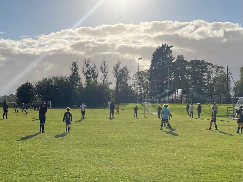 Players in the Abbey Gate College Year 7B Football Tournament - 5th October 2021