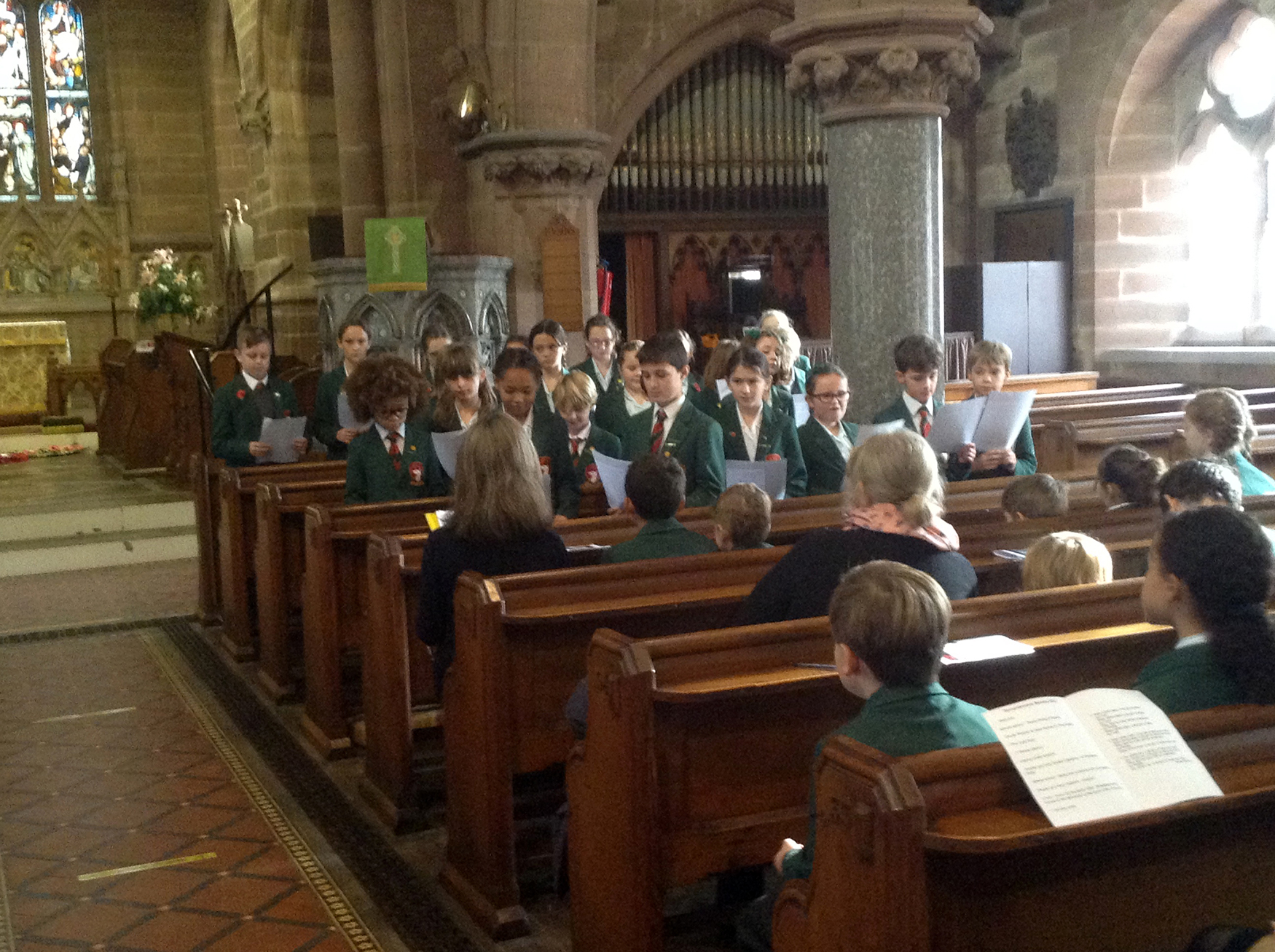 AGC Infant and Junior Pupils at their Remembrance Service