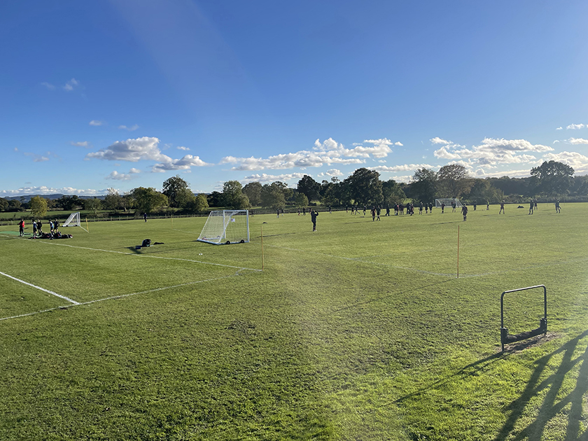 Action at the ISA North U16 8 a side tournament held at Abbey Gate College