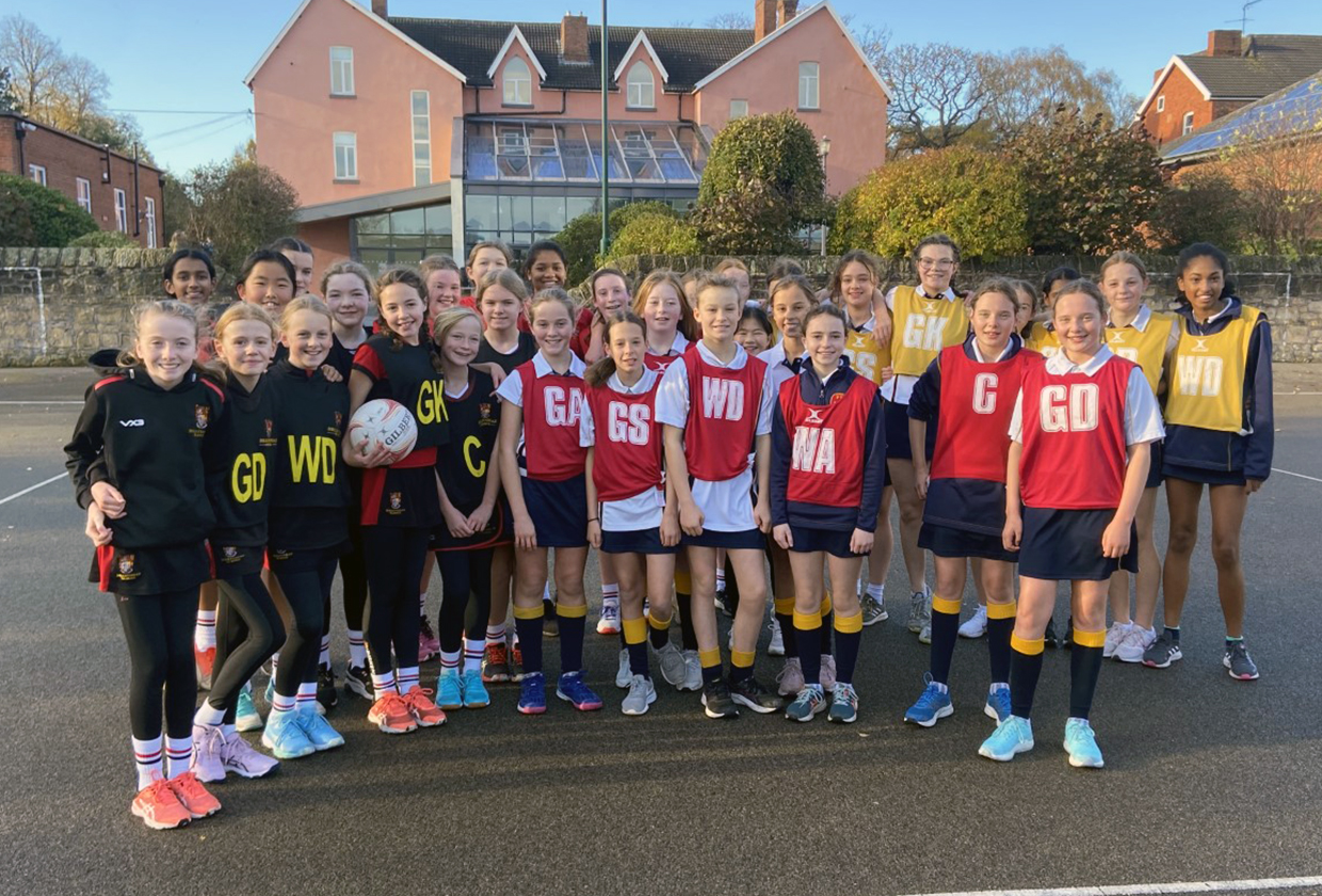 Years 7 and 8 Netball Players Persevere in Slippery Conditions thumbnail image